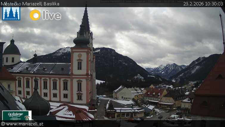 Městečko Mariazell - Basilika - 23.2.2026 v 10:30