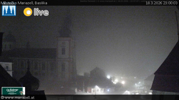 Městečko Mariazell - Basilika - 18.3.2026 v 23:00