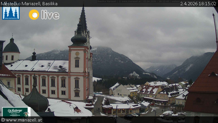Městečko Mariazell - Basilika - 2.4.2026 v 18:15