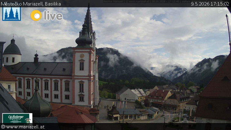 Městečko Mariazell - Basilika - 9.5.2026 v 17:15