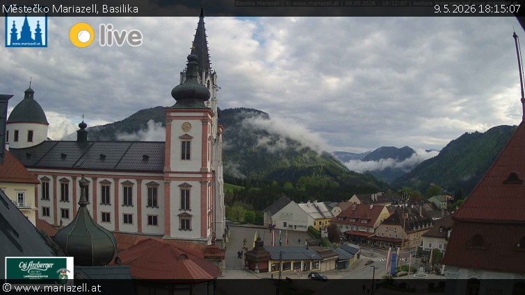Městečko Mariazell - Basilika - 9.5.2026 v 18:15
