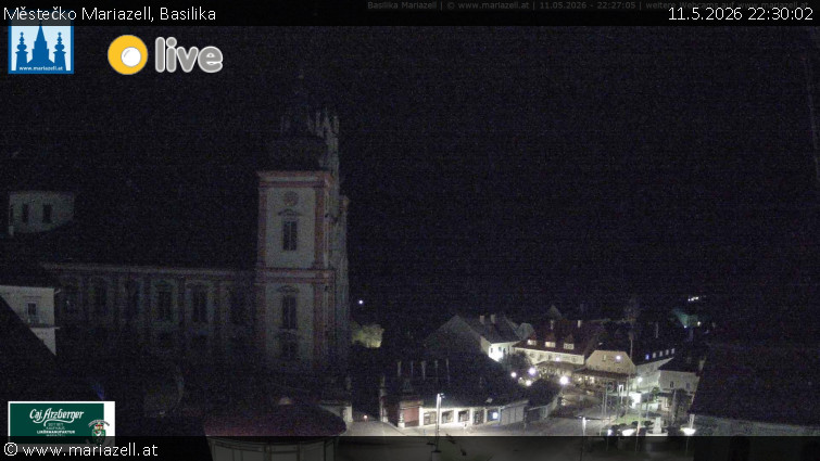 Městečko Mariazell - Basilika - 11.5.2026 v 22:30