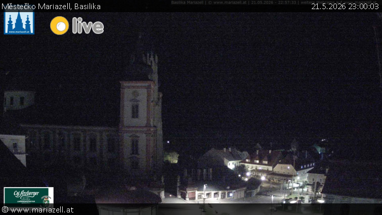 Městečko Mariazell - Basilika - 21.5.2026 v 23:00