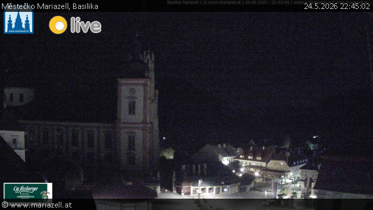 Městečko Mariazell - Basilika - 24.5.2026 v 22:45
