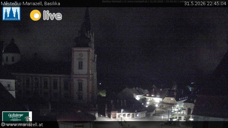Městečko Mariazell - Basilika - 31.5.2026 v 22:45