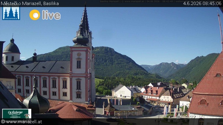 Městečko Mariazell - Basilika - 4.6.2026 v 08:45
