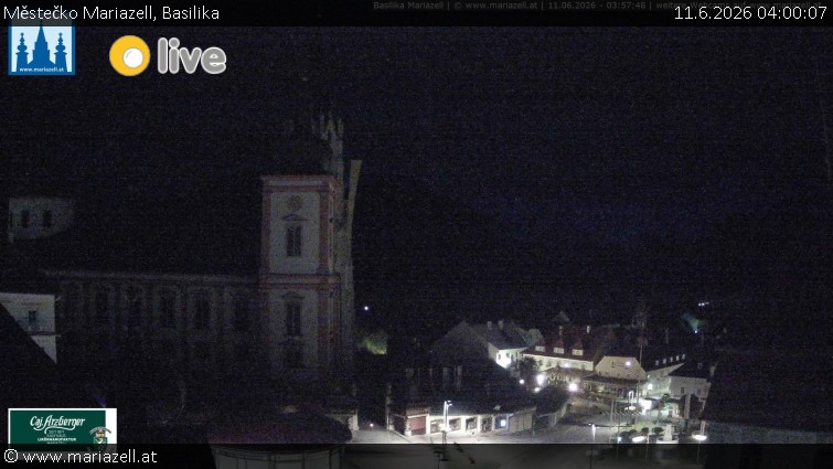 Městečko Mariazell - Basilika - 11.6.2026 v 04:00