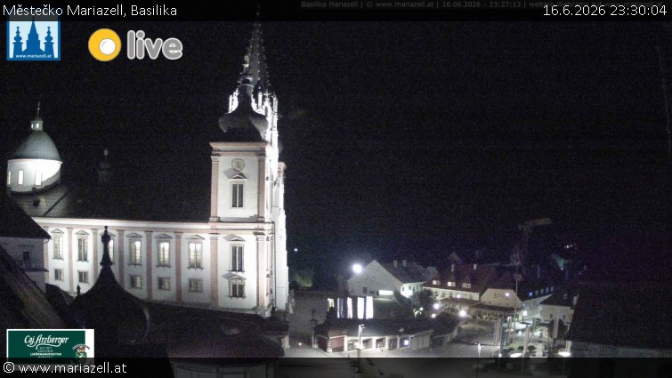 Městečko Mariazell - Basilika - 16.6.2026 v 23:30