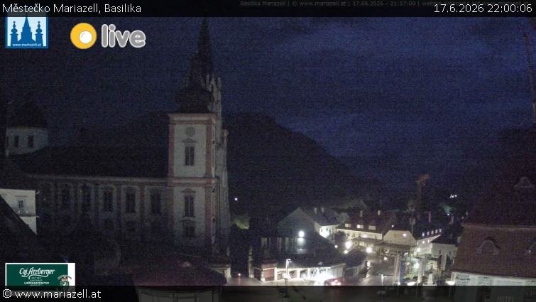 Městečko Mariazell - Basilika - 17.6.2026 v 22:00