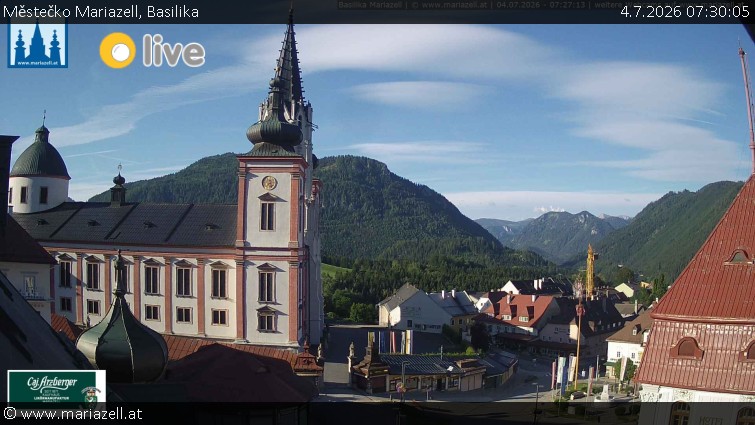 Městečko Mariazell - Basilika - 4.7.2026 v 07:30