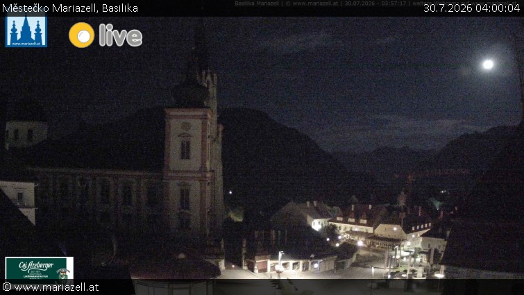 Městečko Mariazell - Basilika - 30.7.2026 v 04:00