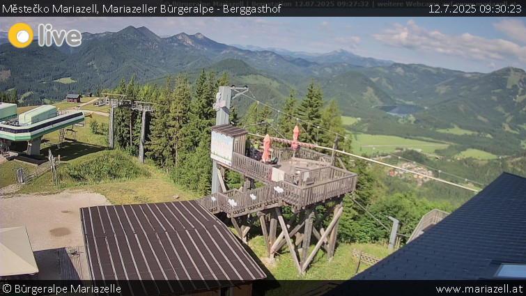 Městečko Mariazell - Mariazeller Bürgeralpe - Berggasthof - 12.7.2025 v 09:30