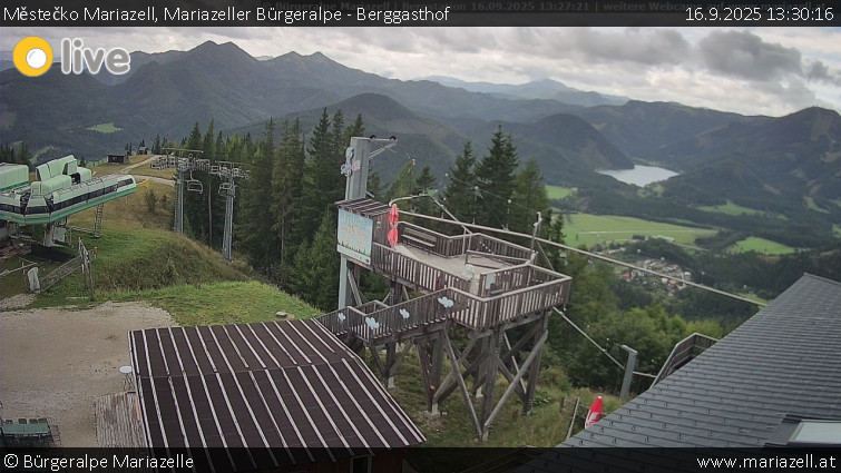 Městečko Mariazell - Mariazeller Bürgeralpe - Berggasthof - 16.9.2025 v 13:30