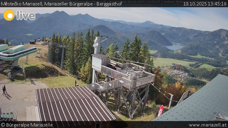 Městečko Mariazell - Mariazeller Bürgeralpe - Berggasthof - 19.10.2025 v 13:45 Městečko Mariazell - Mariazeller Bürgeralpe - Berggasthof - 19.10.2025 v 13:45