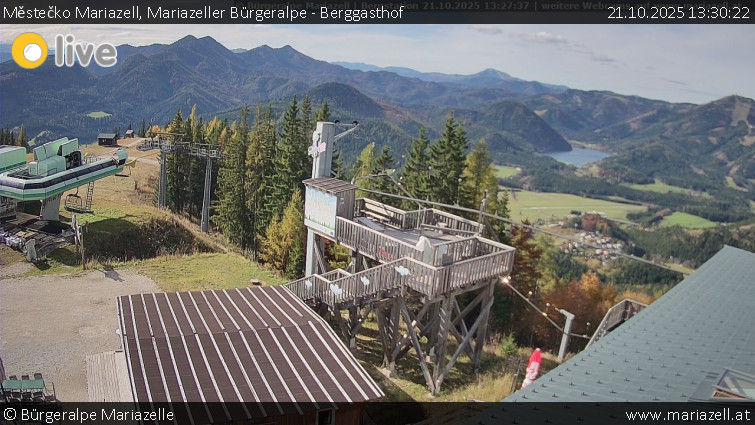 Městečko Mariazell - Mariazeller Bürgeralpe - Berggasthof - 21.10.2025 v 13:30 Městečko Mariazell - Mariazeller Bürgeralpe - Berggasthof - 21.10.2025 v 13:30