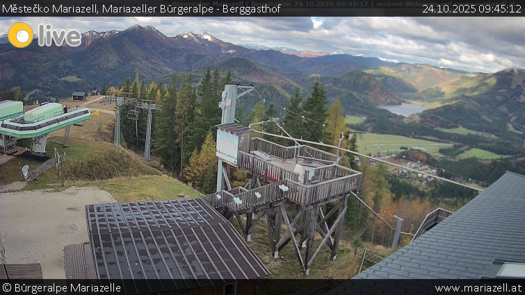 Městečko Mariazell - Mariazeller Bürgeralpe - Berggasthof - 24.10.2025 v 09:45 Městečko Mariazell - Mariazeller Bürgeralpe - Berggasthof - 24.10.2025 v 09:45