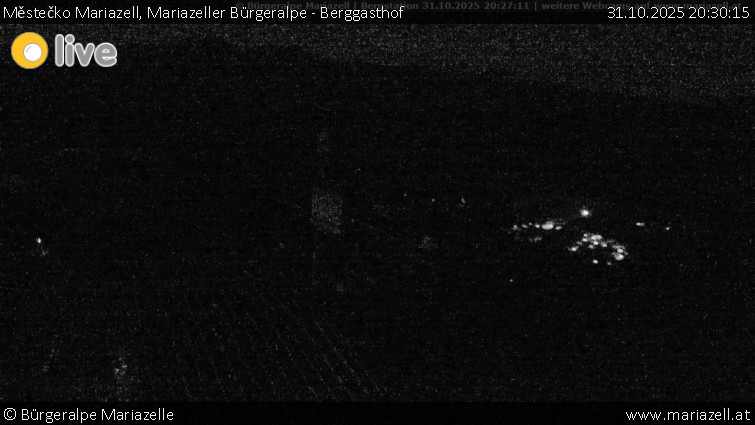 Městečko Mariazell - Mariazeller Bürgeralpe - Berggasthof - 31.10.2025 v 20:30 Městečko Mariazell - Mariazeller Bürgeralpe - Berggasthof - 31.10.2025 v 20:30