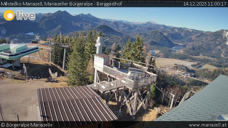 Městečko Mariazell - Mariazeller Bürgeralpe - Berggasthof - 14.12.2025 v 11:00