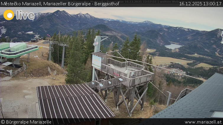 Městečko Mariazell - Mariazeller Bürgeralpe - Berggasthof - 16.12.2025 v 13:00