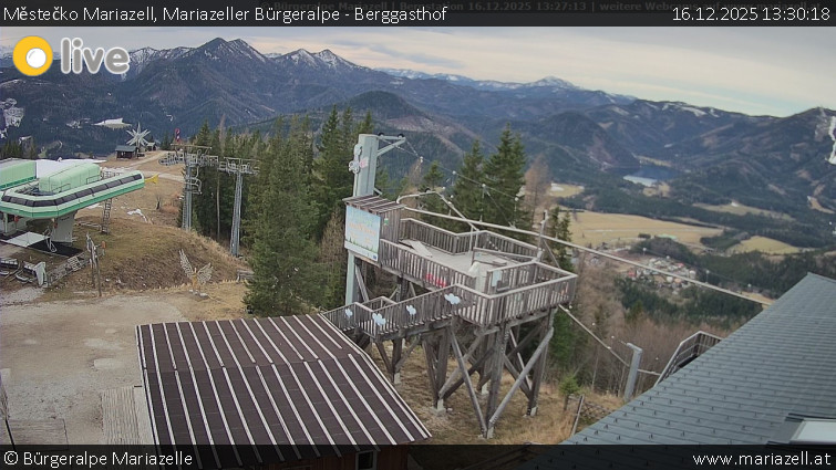 Městečko Mariazell - Mariazeller Bürgeralpe - Berggasthof - 16.12.2025 v 13:30