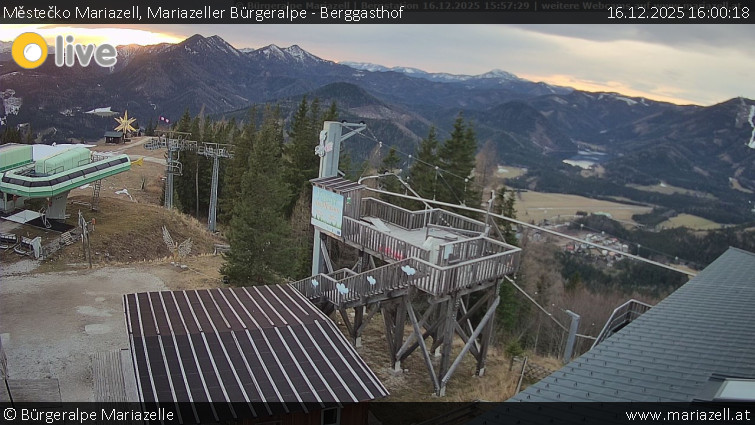 Městečko Mariazell - Mariazeller Bürgeralpe - Berggasthof - 16.12.2025 v 16:00