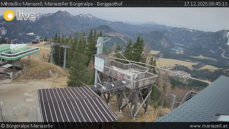 Městečko Mariazell - Mariazeller Bürgeralpe - Berggasthof - 17.12.2025 v 08:45