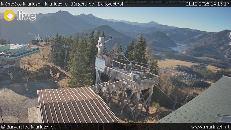Městečko Mariazell - Mariazeller Bürgeralpe - Berggasthof - 21.12.2025 v 14:15