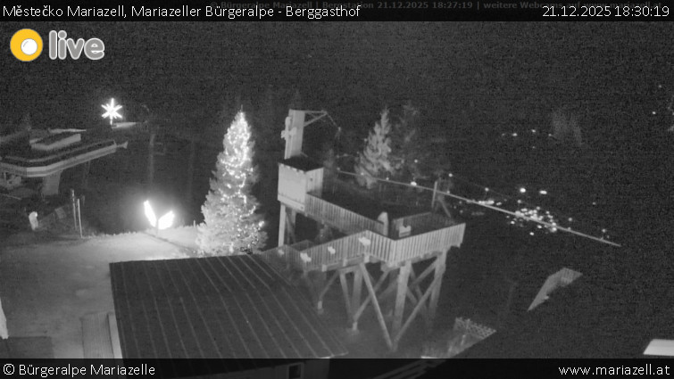Městečko Mariazell - Mariazeller Bürgeralpe - Berggasthof - 21.12.2025 v 18:30