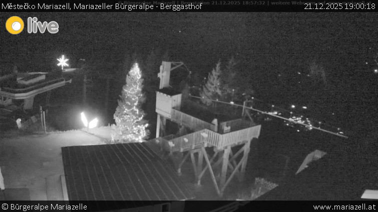 Městečko Mariazell - Mariazeller Bürgeralpe - Berggasthof - 21.12.2025 v 19:00