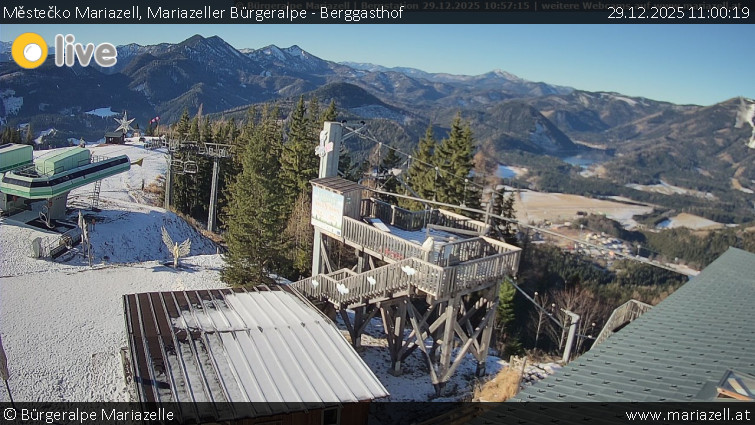 Městečko Mariazell - Mariazeller Bürgeralpe - Berggasthof - 29.12.2025 v 11:00