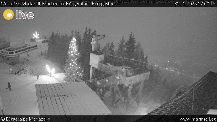 Městečko Mariazell - Mariazeller Bürgeralpe - Berggasthof - 31.12.2025 v 17:00