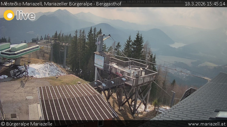 Městečko Mariazell - Mariazeller Bürgeralpe - Berggasthof - 18.3.2026 v 15:45