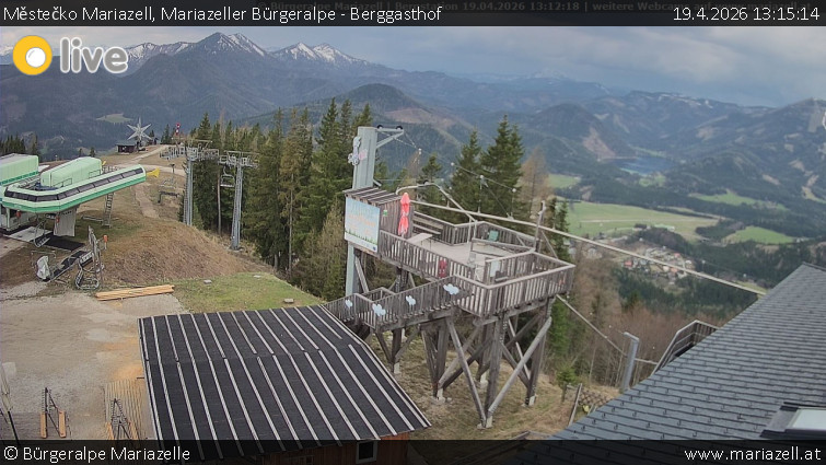 Městečko Mariazell - Mariazeller Bürgeralpe - Berggasthof - 19.4.2026 v 13:15
