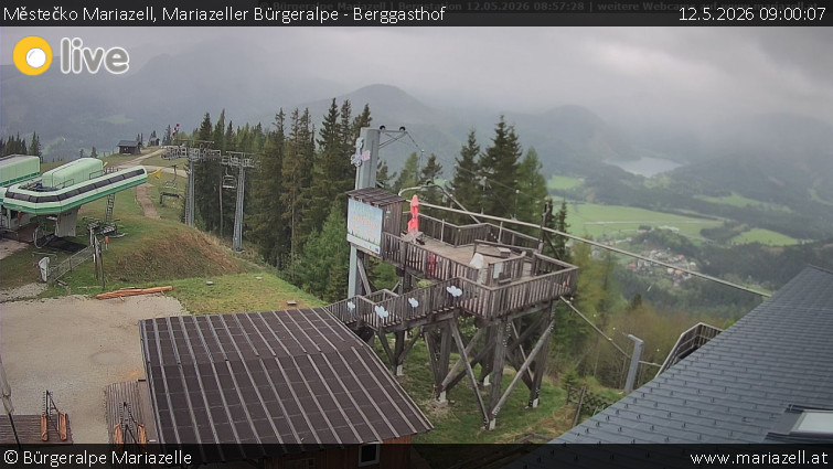 Městečko Mariazell - Mariazeller Bürgeralpe - Berggasthof - 12.5.2026 v 09:00