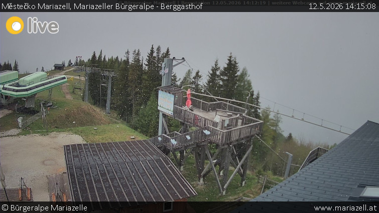 Městečko Mariazell - Mariazeller Bürgeralpe - Berggasthof - 12.5.2026 v 14:15