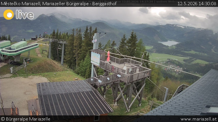 Městečko Mariazell - Mariazeller Bürgeralpe - Berggasthof - 12.5.2026 v 14:30