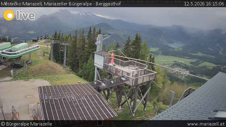 Městečko Mariazell - Mariazeller Bürgeralpe - Berggasthof - 12.5.2026 v 16:15