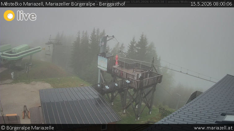 Městečko Mariazell - Mariazeller Bürgeralpe - Berggasthof - 15.5.2026 v 08:00
