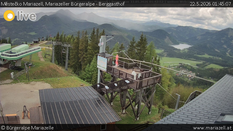 Městečko Mariazell - Mariazeller Bürgeralpe - Berggasthof - 22.5.2026 v 01:45