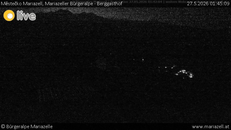 Městečko Mariazell - Mariazeller Bürgeralpe - Berggasthof - 27.5.2026 v 01:45