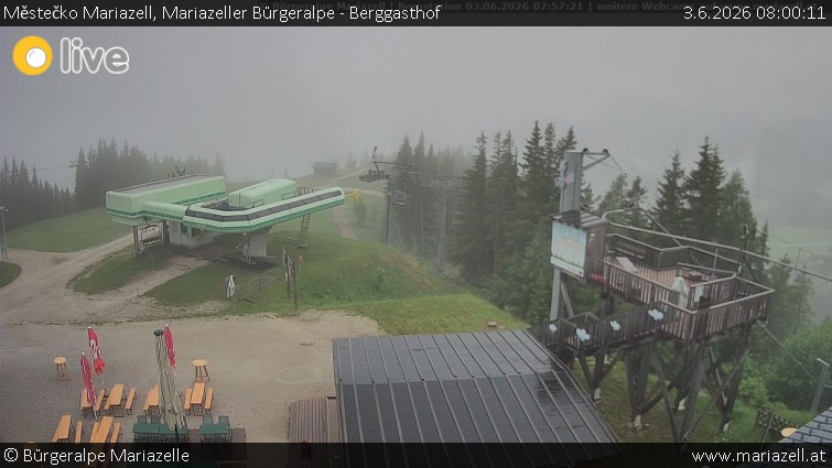 Městečko Mariazell - Mariazeller Bürgeralpe - Berggasthof - 3.6.2026 v 08:00