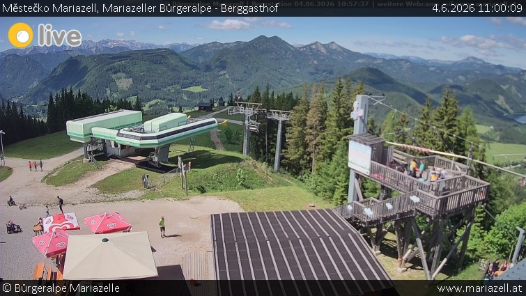 Městečko Mariazell - Mariazeller Bürgeralpe - Berggasthof - 4.6.2026 v 11:00