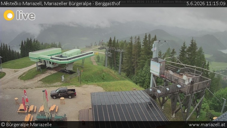 Městečko Mariazell - Mariazeller Bürgeralpe - Berggasthof - 5.6.2026 v 11:15