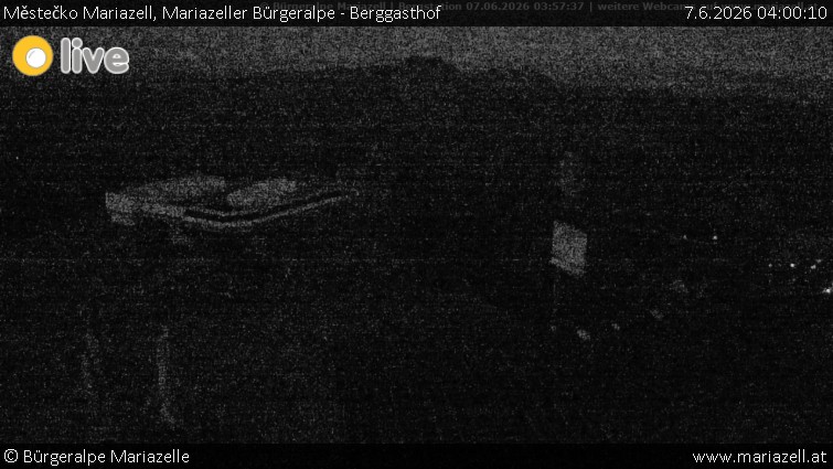 Městečko Mariazell - Mariazeller Bürgeralpe - Berggasthof - 7.6.2026 v 04:00