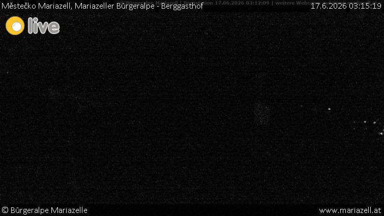 Městečko Mariazell - Mariazeller Bürgeralpe - Berggasthof - 17.6.2026 v 03:15