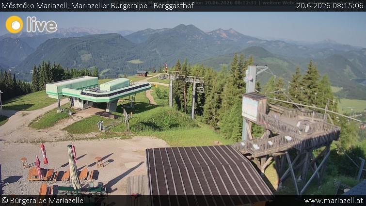 Městečko Mariazell - Mariazeller Bürgeralpe - Berggasthof - 20.6.2026 v 08:15