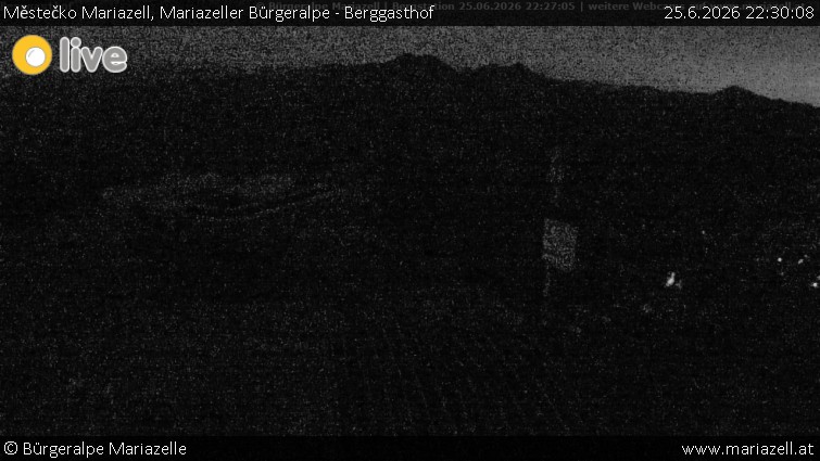 Městečko Mariazell - Mariazeller Bürgeralpe - Berggasthof - 25.6.2026 v 22:30