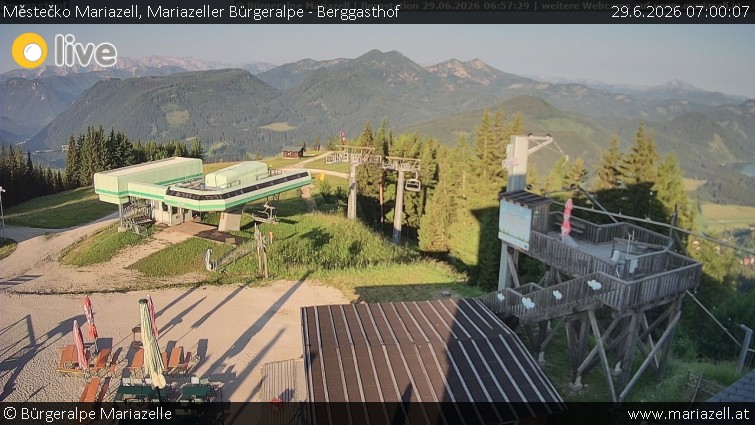 Městečko Mariazell - Mariazeller Bürgeralpe - Berggasthof - 29.6.2026 v 07:00