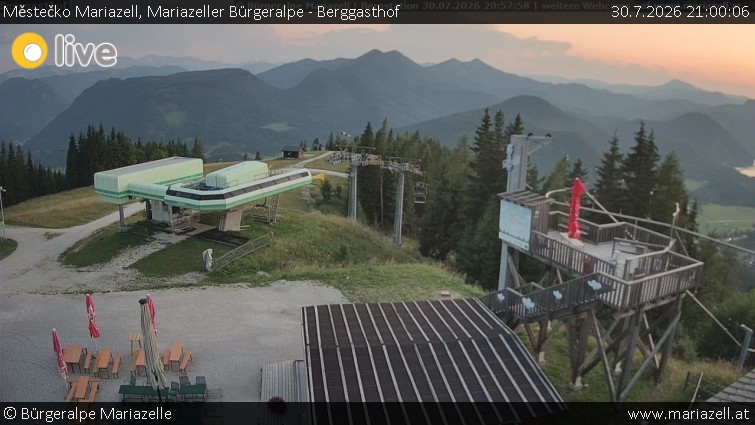 Městečko Mariazell - Mariazeller Bürgeralpe - Berggasthof - 30.7.2026 v 21:00