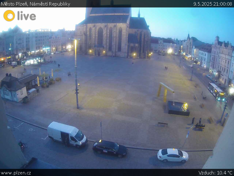 Město Plzeň - Náměstí Republiky - 9.5.2025 v 21:00 Město Plzeň - Náměstí Republiky - 9.5.2025 v 21:00